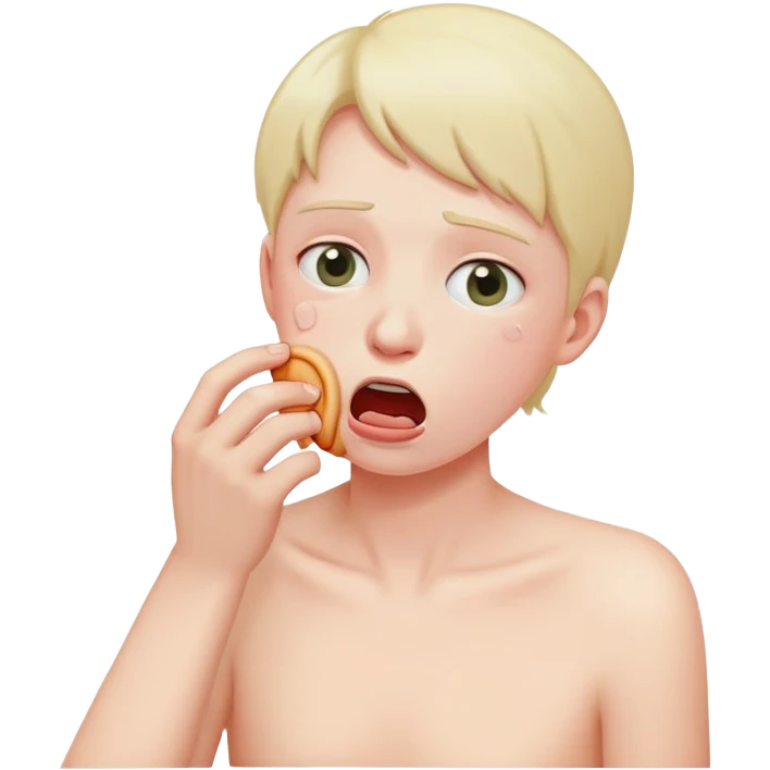 person choking themself emoji