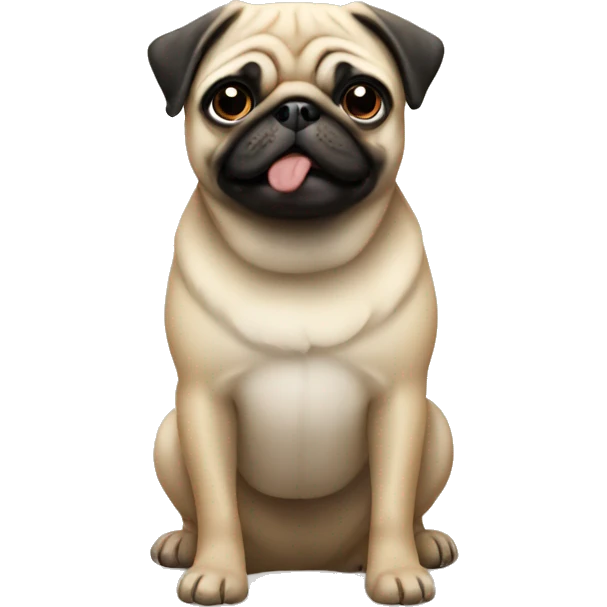Pug dog emoji