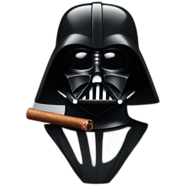 Darth Vader smoking cigar emoji