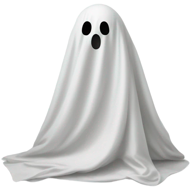 White sheet ghost emoji