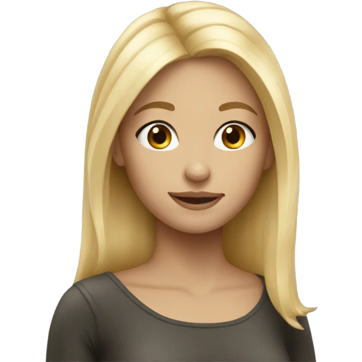 Pretty blonde girl emoji