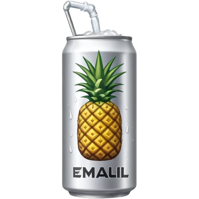 energy drink coconut and pinaple emoji