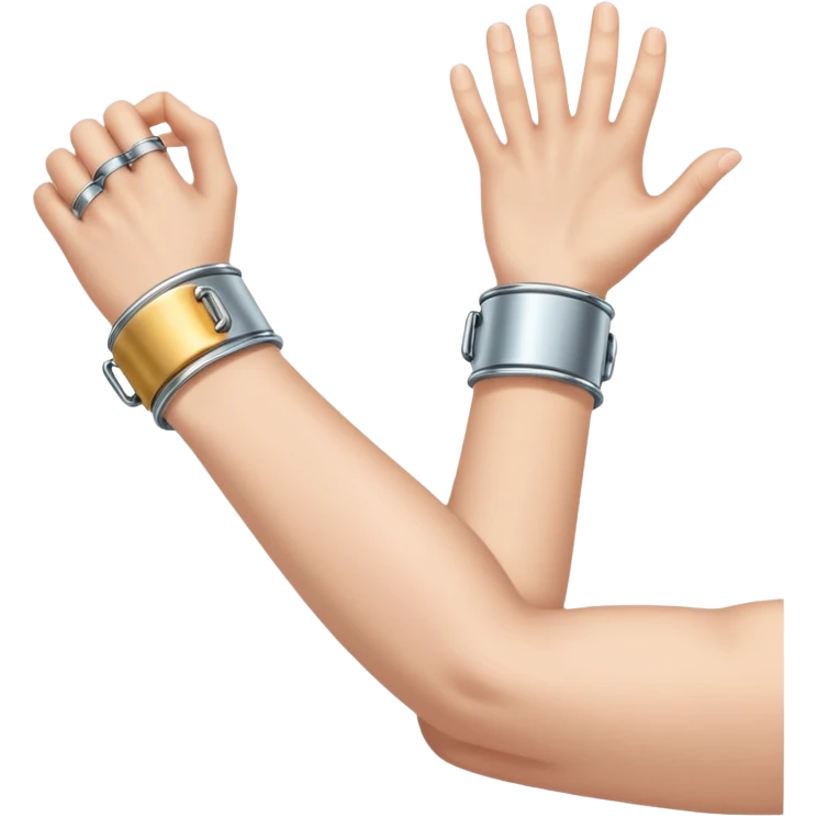 cuffed hand emoji
