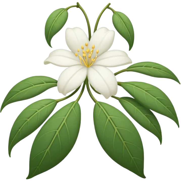 wilted jasmine emoji emoji