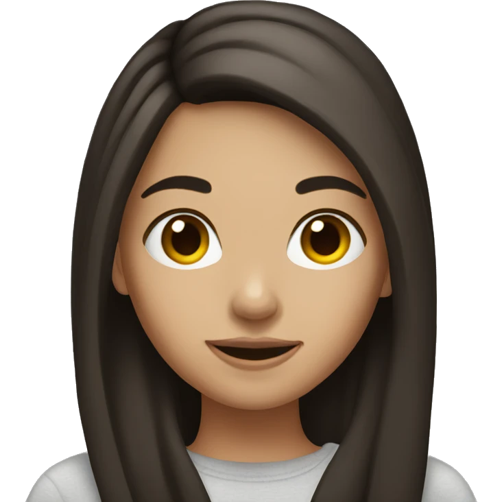 brunette girl emoji