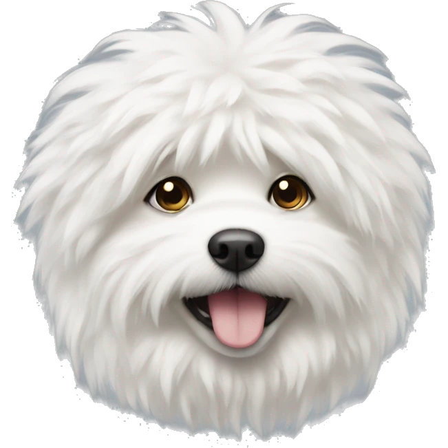 white fluffy dog emoji