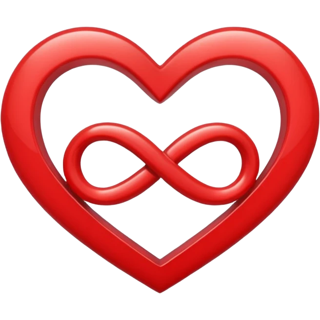 Heart with infinity simble emoji
