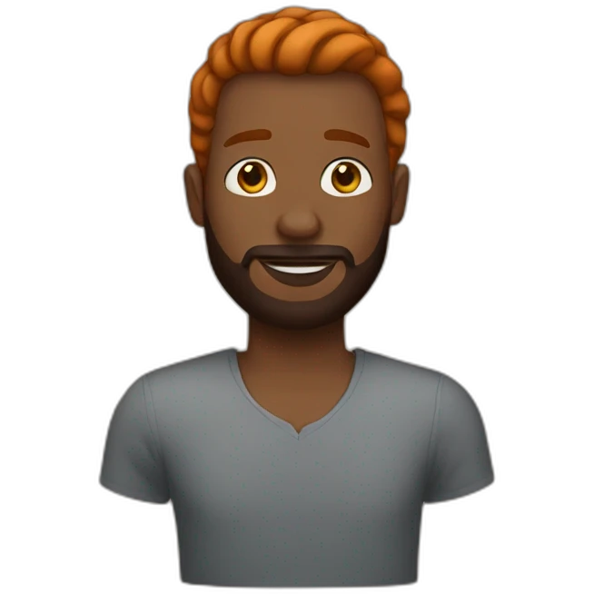 african-man-with-ginger-beard emoji