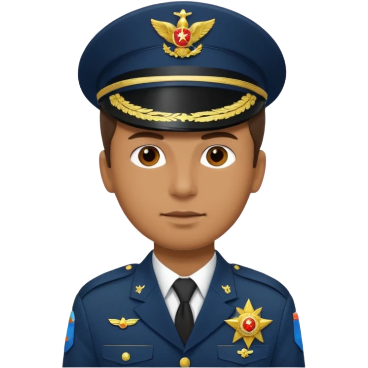 Quiero un 👮🏻‍♂️ pero uniformado de militar emoji