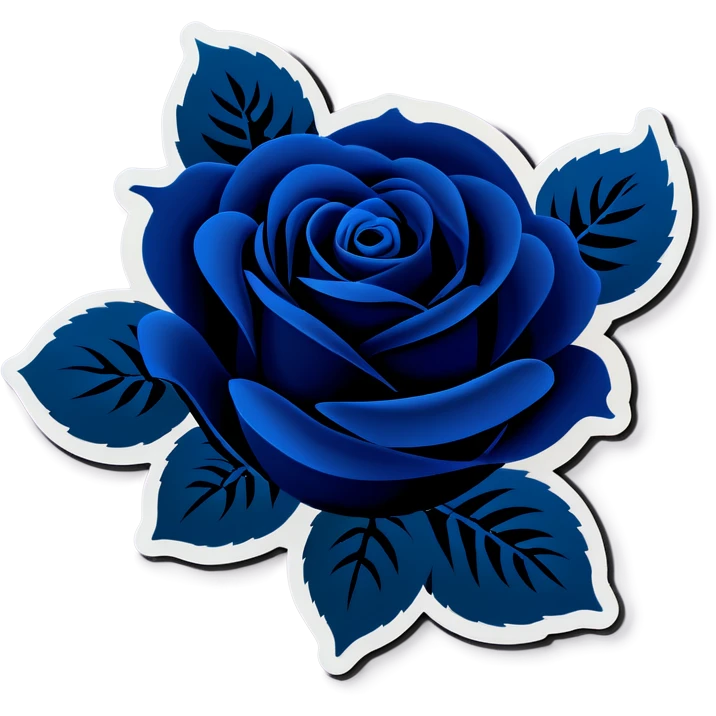 Dark blue roses emoji