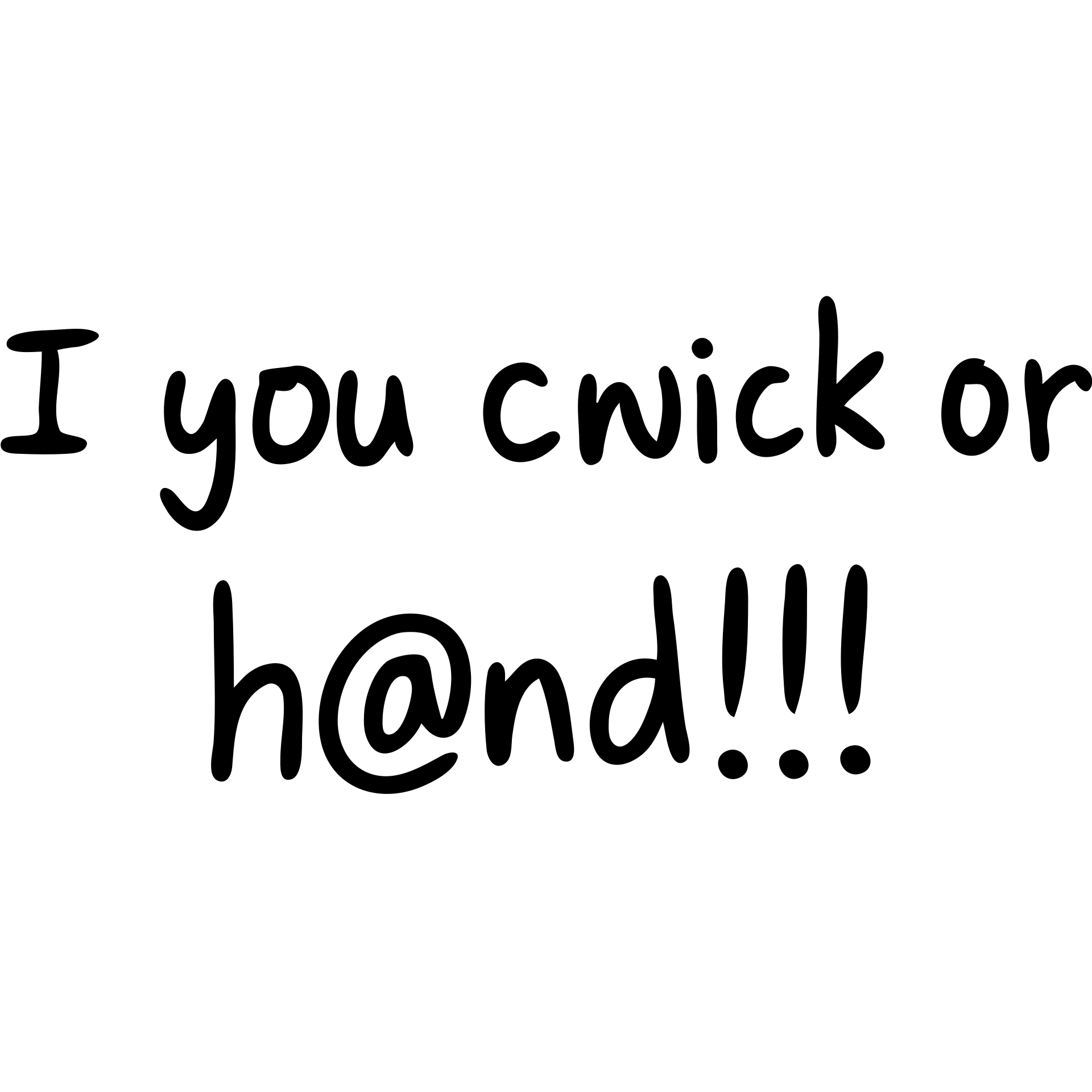 quotes icon, hand drawn black outlined style emoji