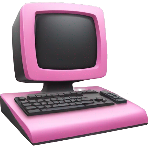 Pink computer  emoji