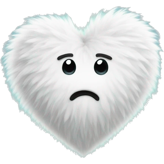 fluffy white heart emoji