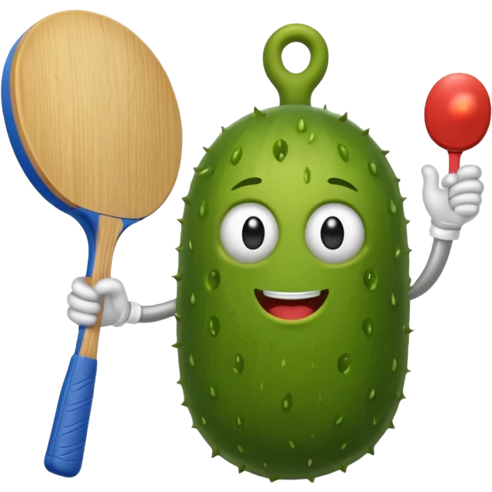🥒+🏓 emoji