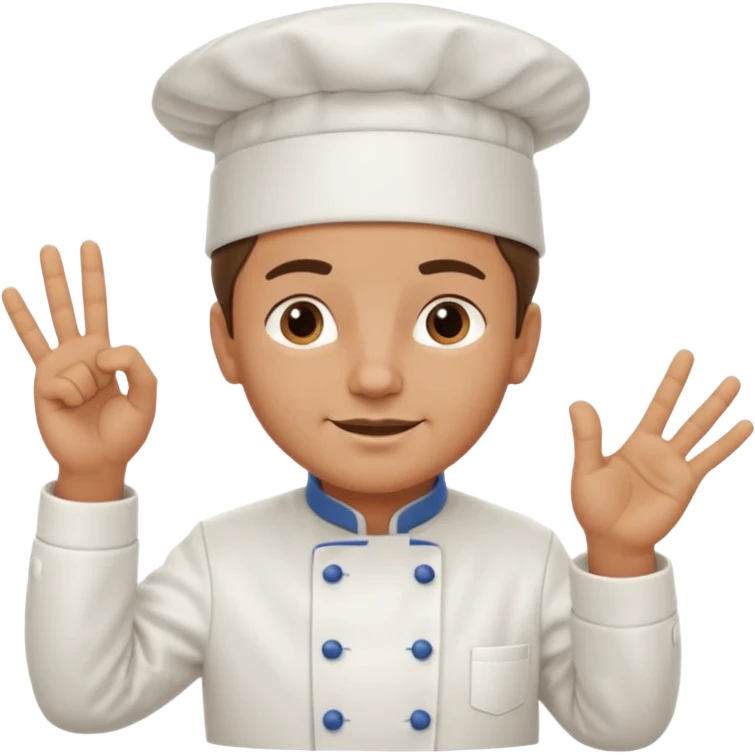 French chef with the 🤌 hand emoji