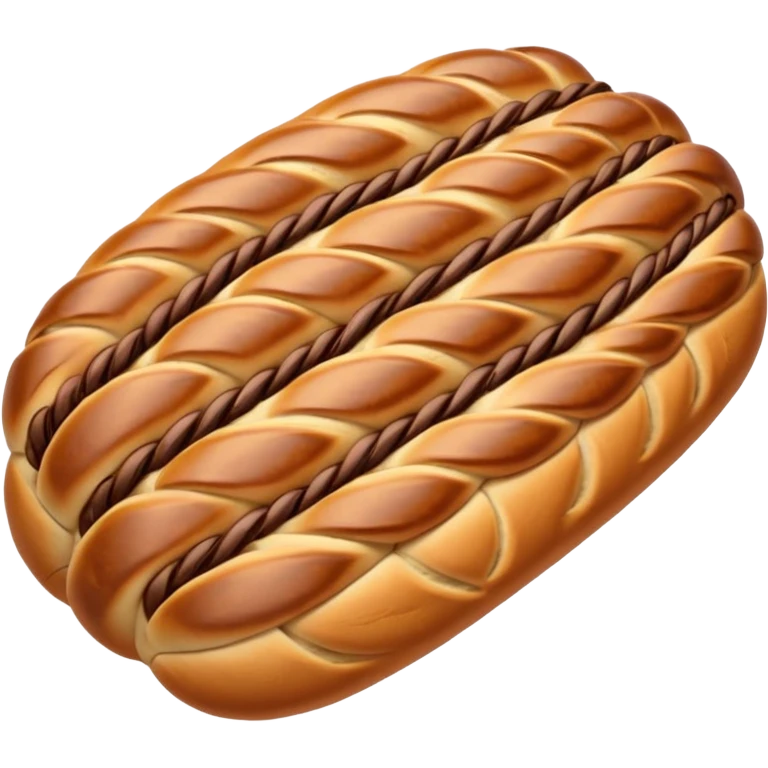 sweet romanian bread with cacao lines emoji