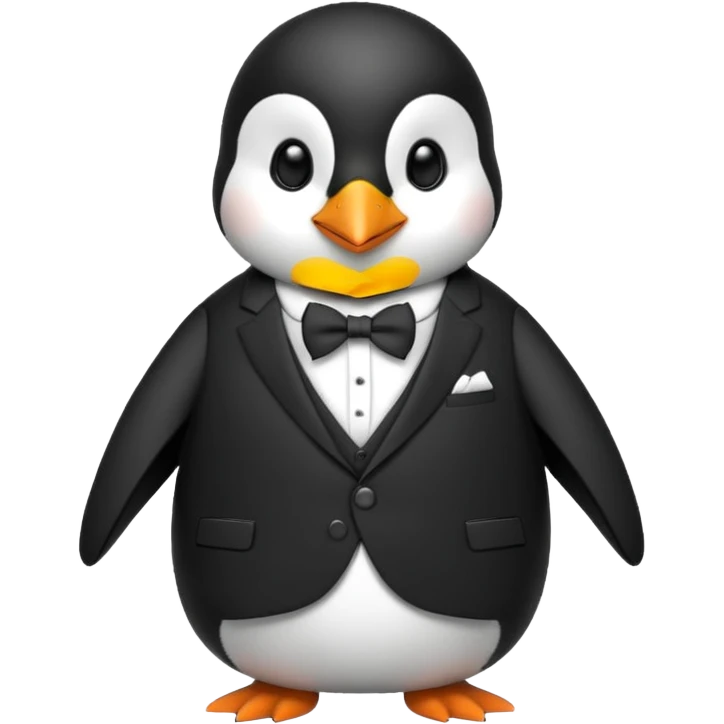 Penguin in suit emoji