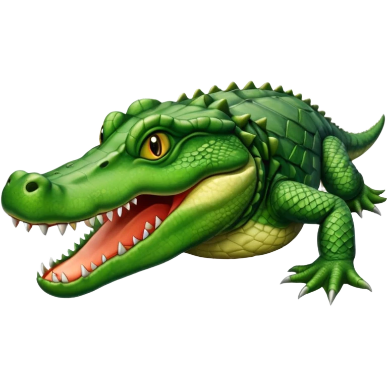 full body of alligator, front view emoji