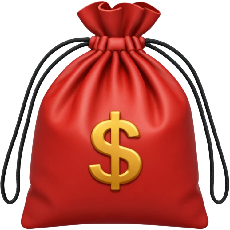 red money bag emoji