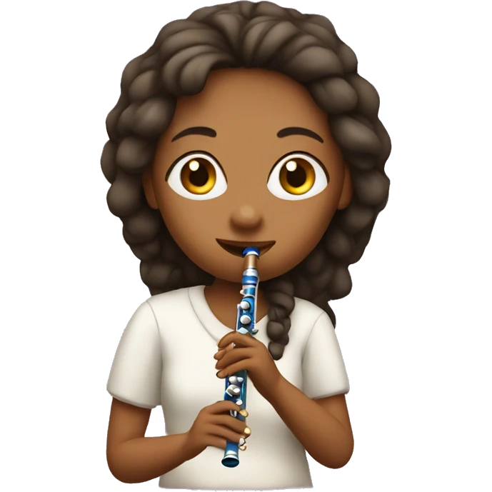 Girl playing flute emoji