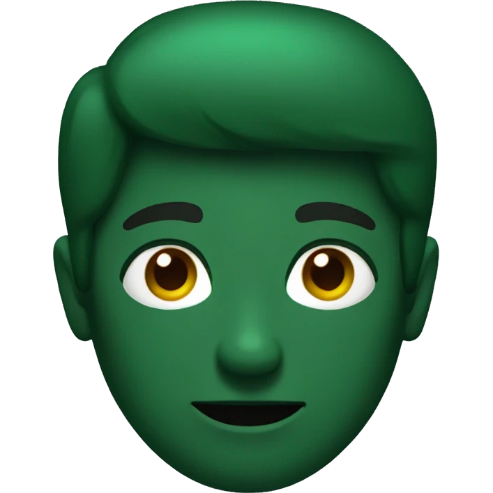 Dark green emoji