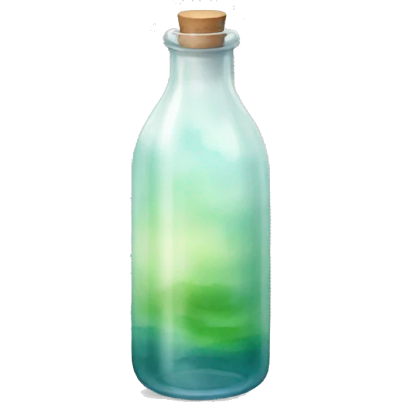 Clear bottle of watercolor  emoji