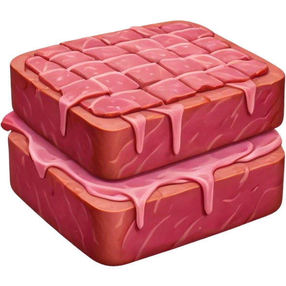 artist painting abstract SPAM meat landscape  emoji