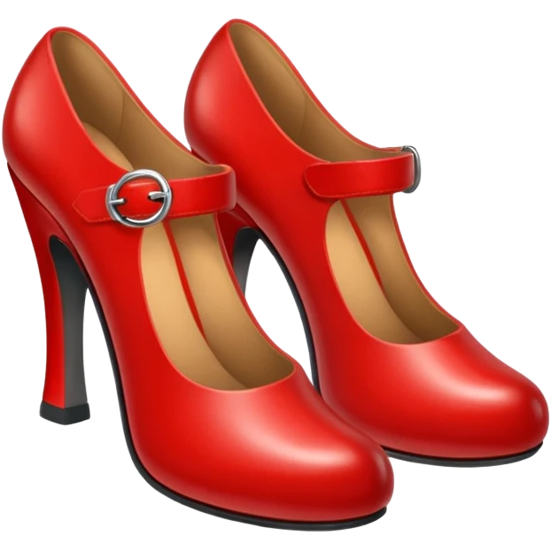 Red October shoes emoji