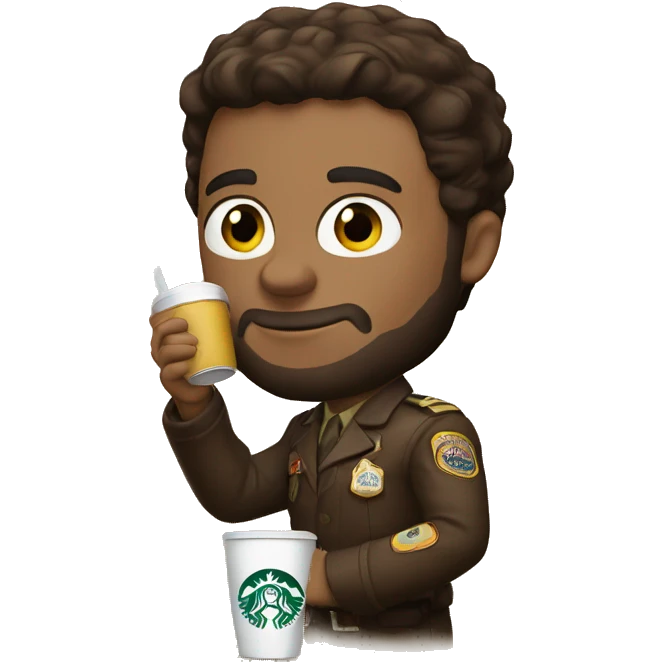 Hendrick is drinking starbuck  emoji