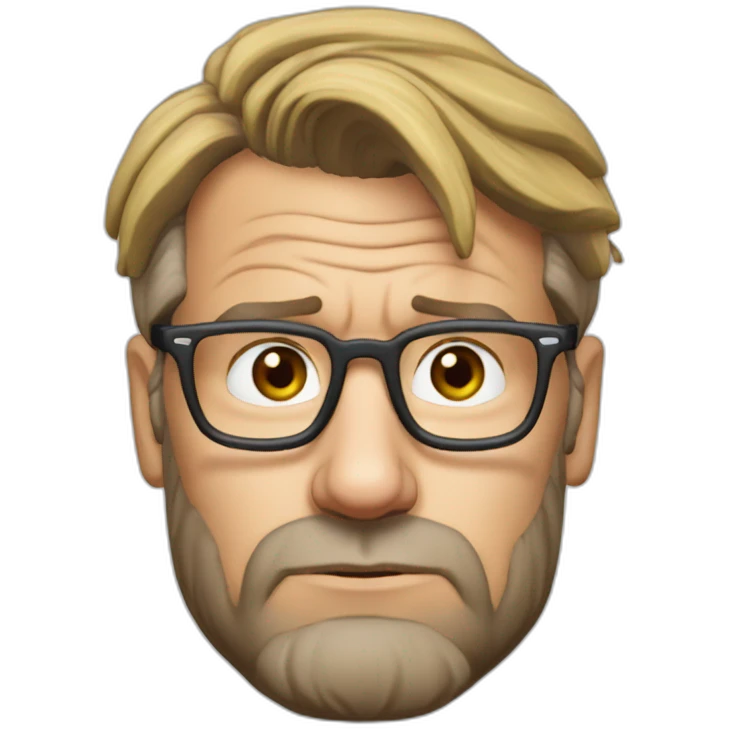 jurgen klopp resting head on hands emoji