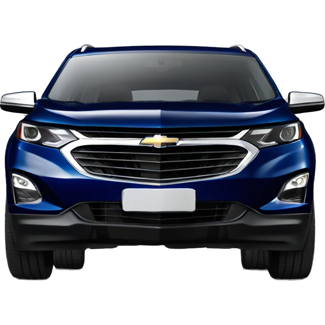 Chevrolet equinox 2023 premier dark blue paint, black rims, white roof emoji