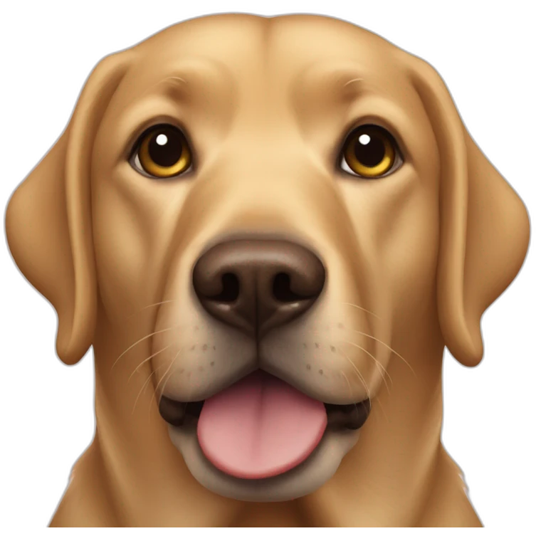 Labrador smell chicken emoji