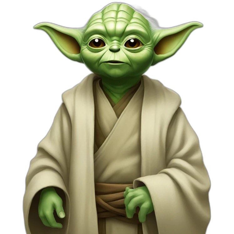 yoda with a béer emoji