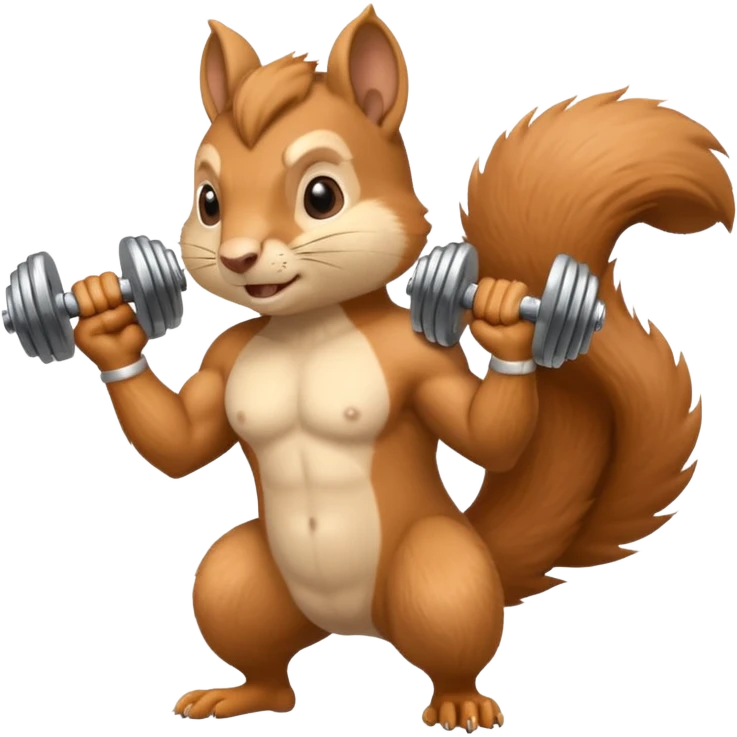Squirrel gym emoji