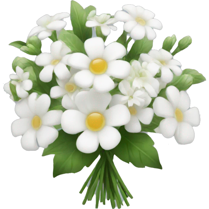 white flower bouquet  emoji