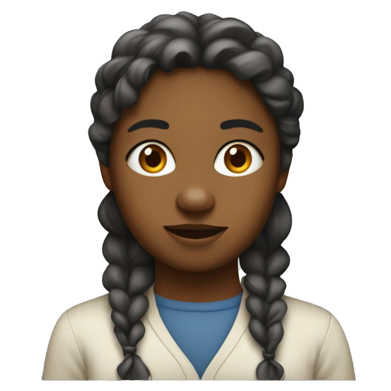 Fille métisse  emoji