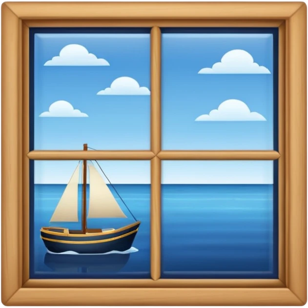 A navy window emoji