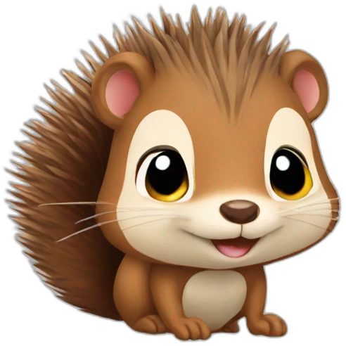 Squirrel hedgehog emoji