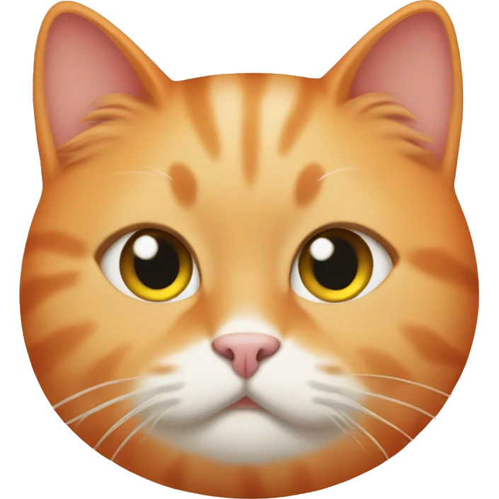 Fat orange girl cat emoji