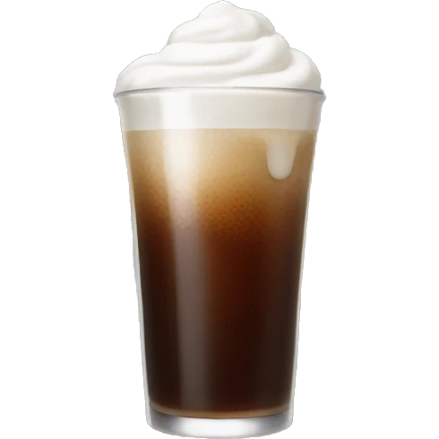 cold brew with cold foam emoji