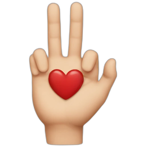 finger heart emoji