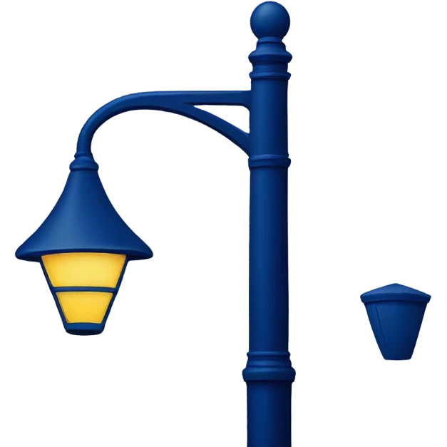 navi blue 
street lamp emoji