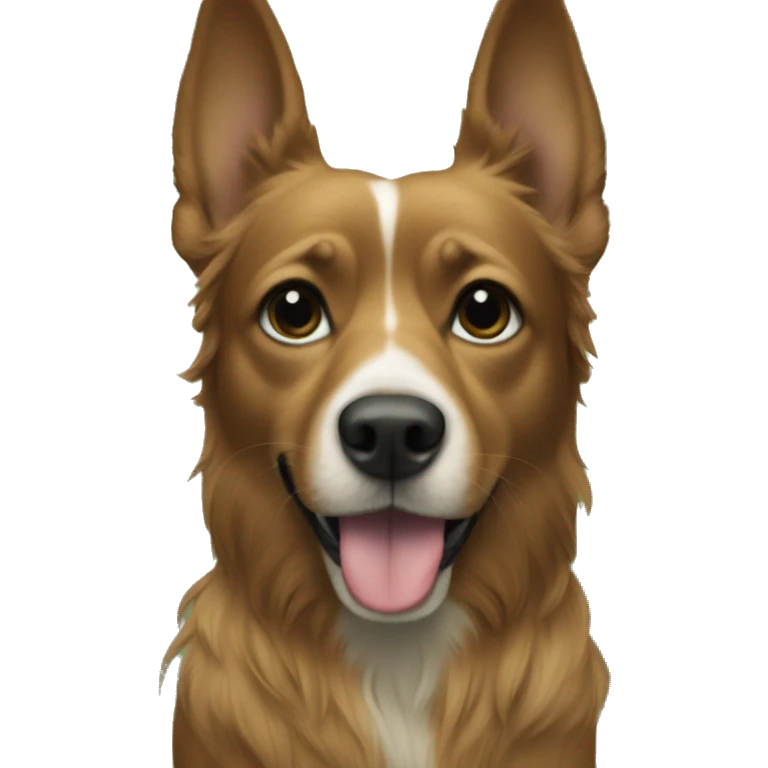 Dogs walks in big trees emoji
