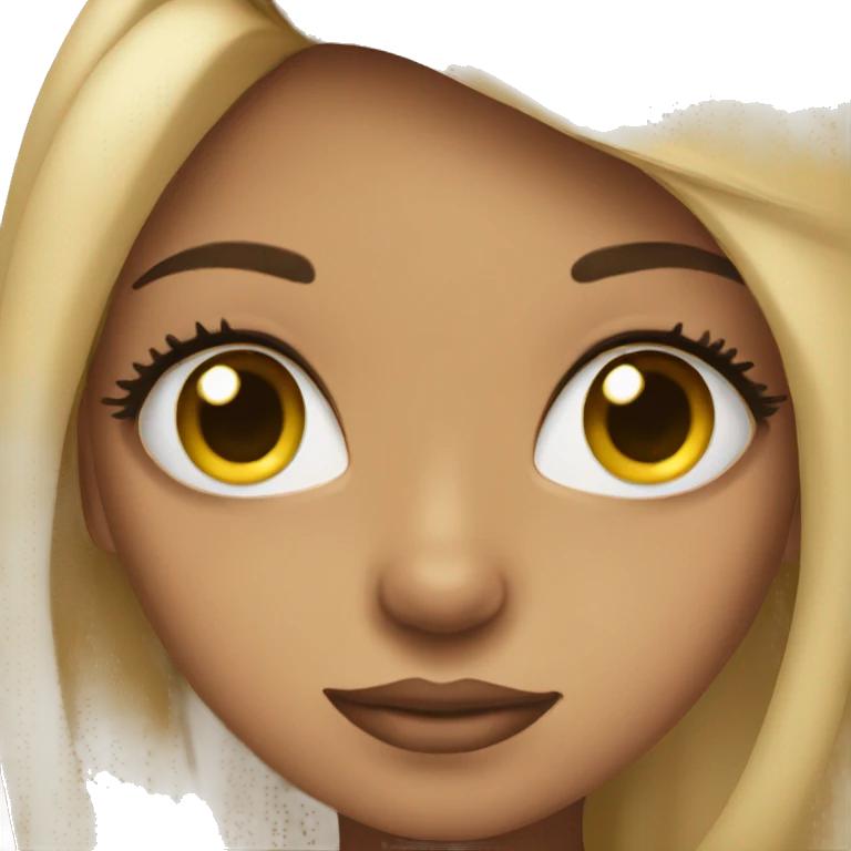 Girl with lashes emoji