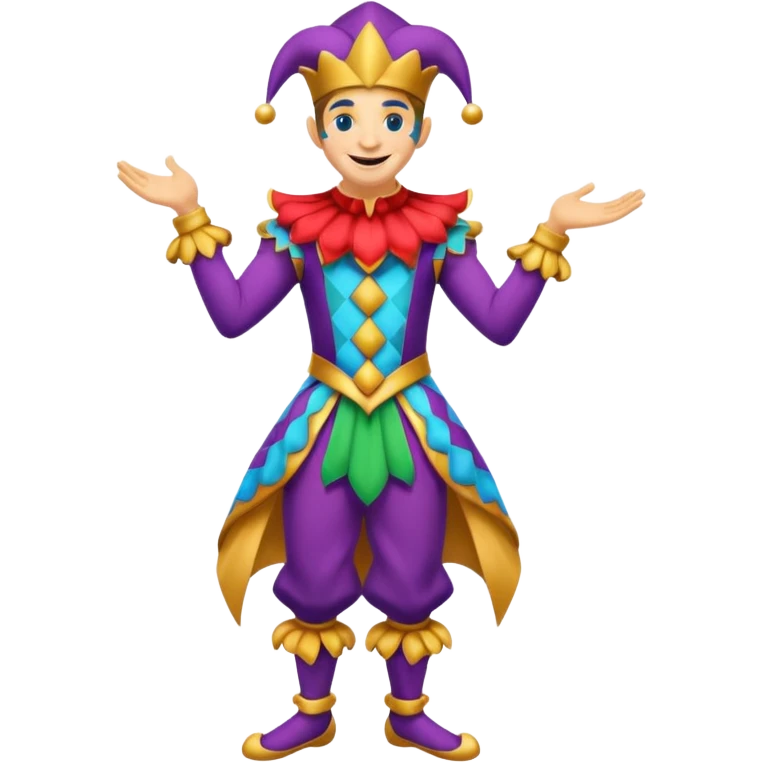 royal jester, full body emoji