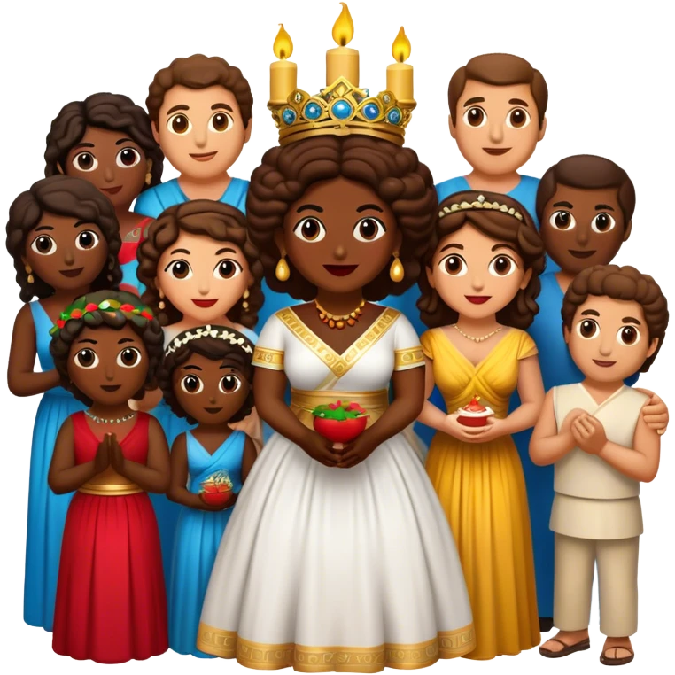 Cinematic Realistic My Big Fat Greek Wedding Pop Culture Emoji, depicting a vibrant celebration of Greek culture rendered with lively textures and festive lighting. emoji