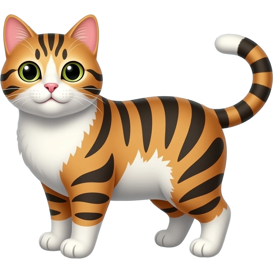 Letra W com um gato emoji