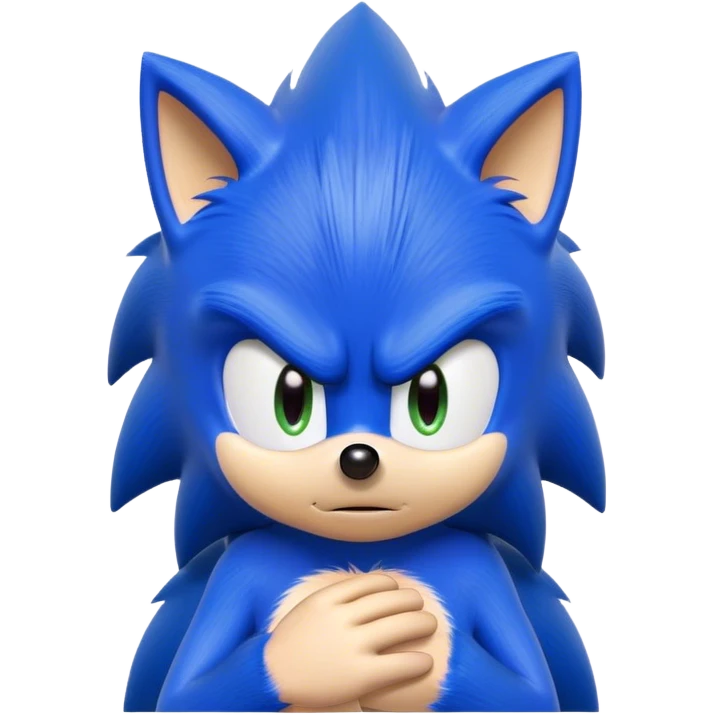 Sonic being annoyed emoji