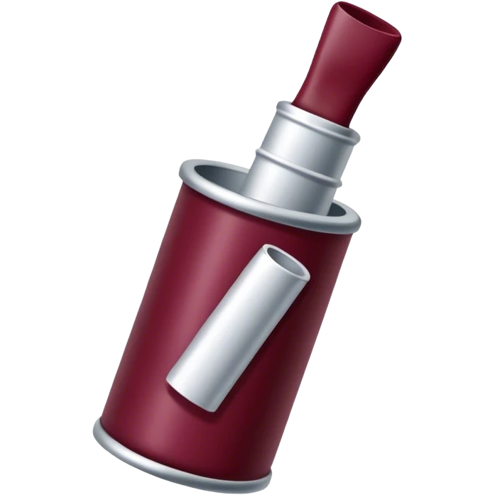 burgundy painting tube emoji