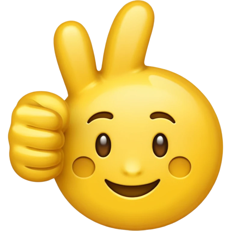 thumbs up emoji, positive and bold emoji